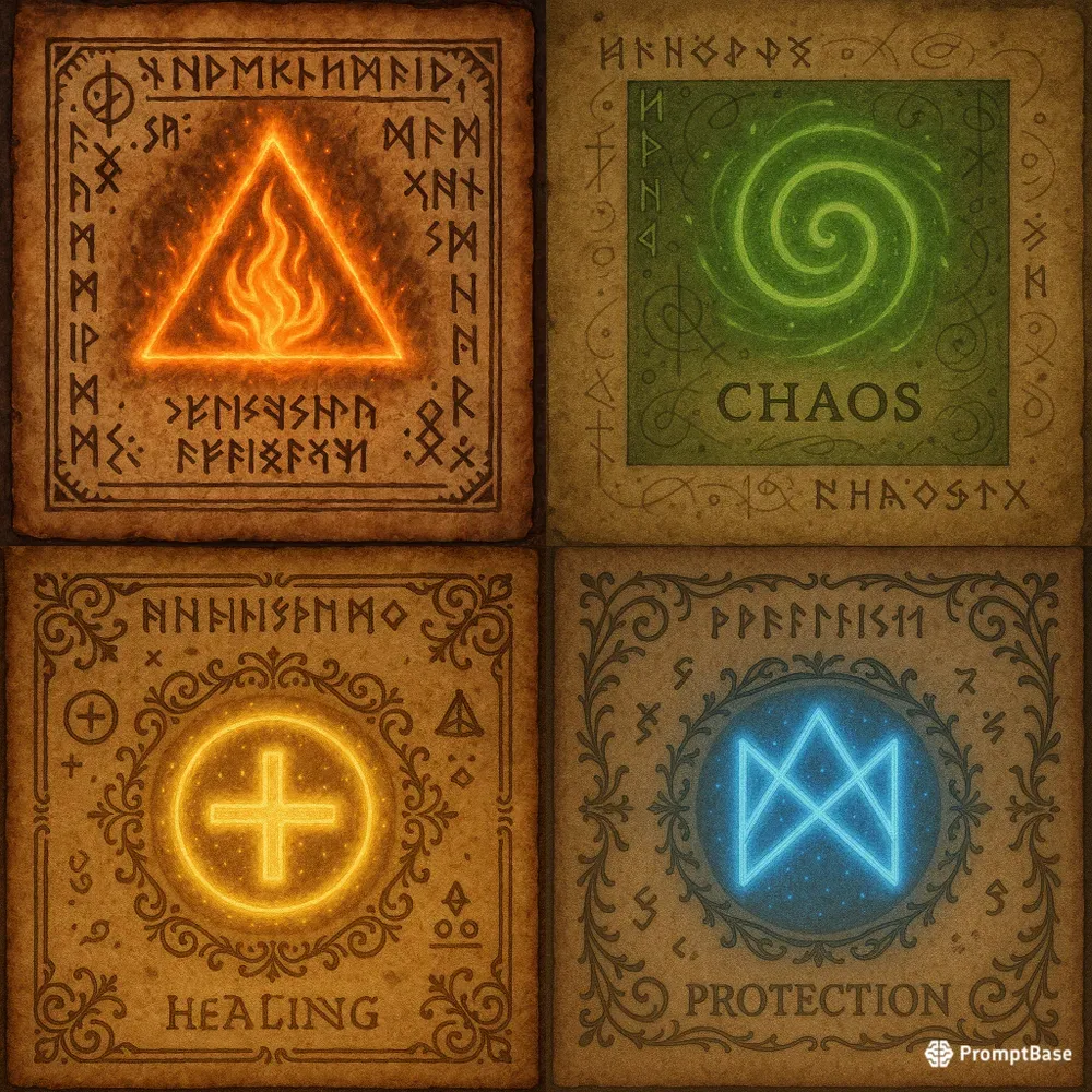 Magic Spellbook Pages Generator