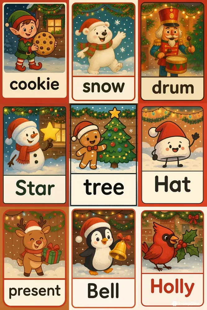 Christmas Learning Flashcards