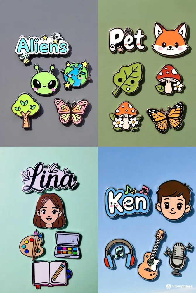Custom Enamel Pin Collection Generator