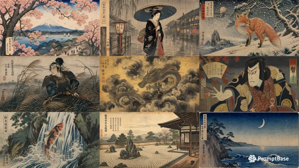 Japanese Ukiyoe Woodblocks