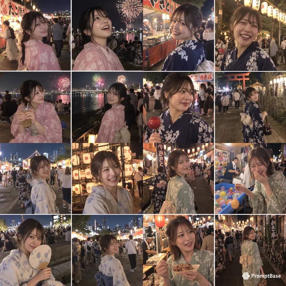 Candid Japanese Festival Social Photos