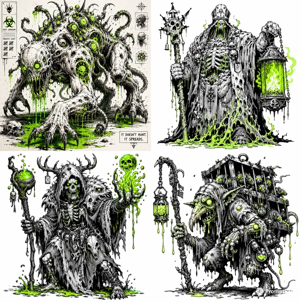 Toxic Undead Horror Creatures