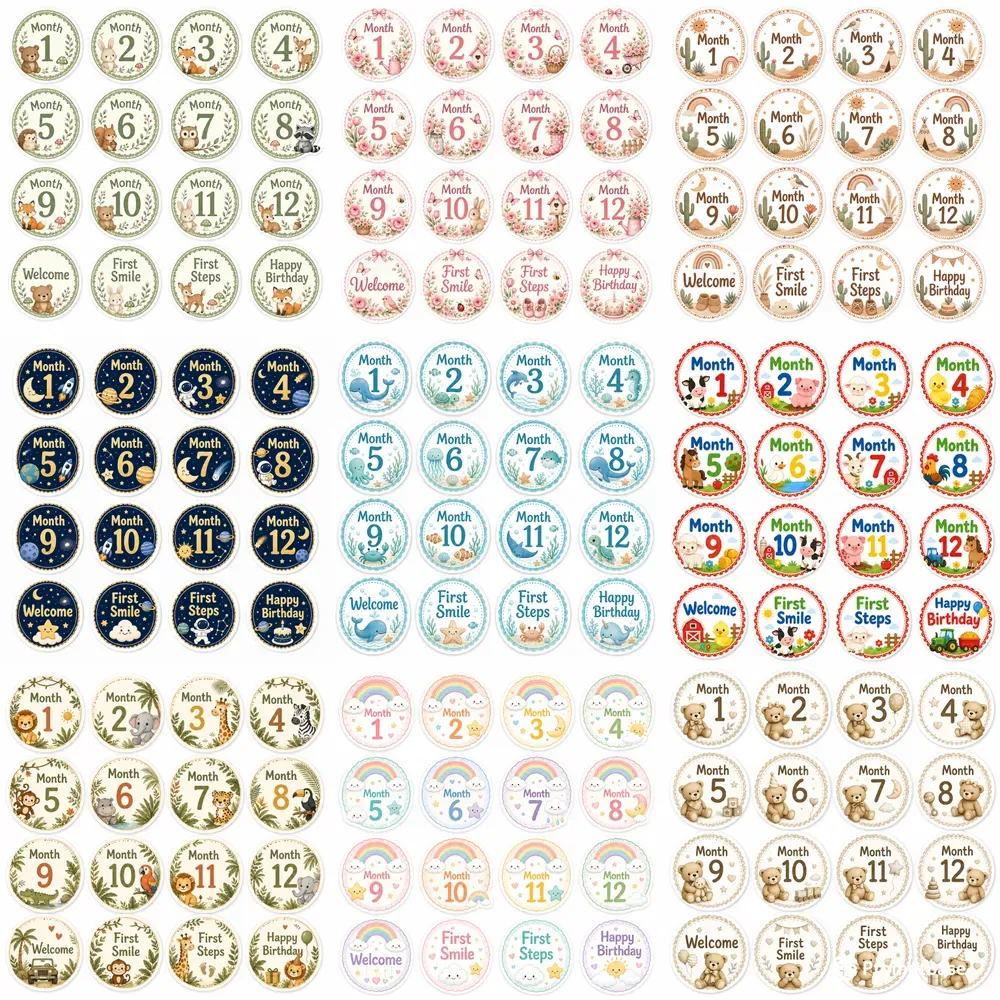 Baby Milestone Sticker Sets