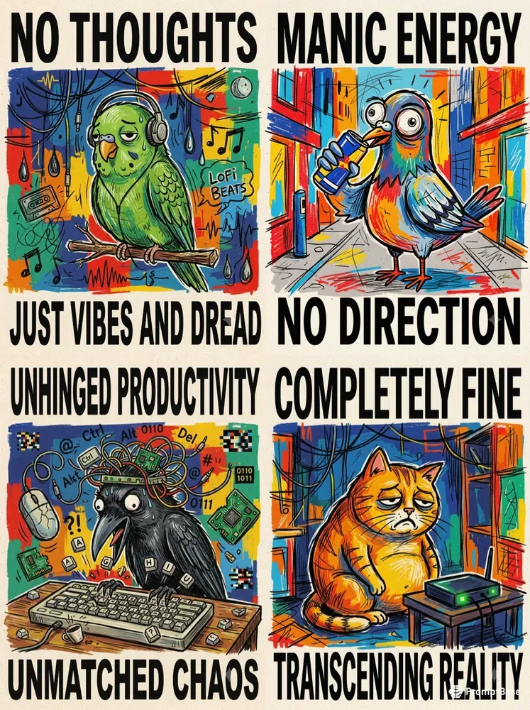 Existential Crisis Pets Genz Posters
