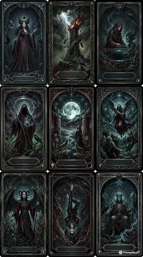 Dark Gothic Oracle Tarot Decks
