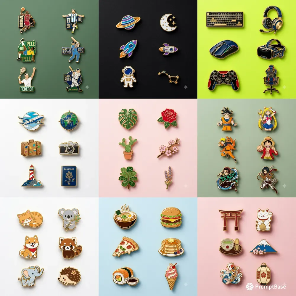Premium Enamel Pin Collection Generator