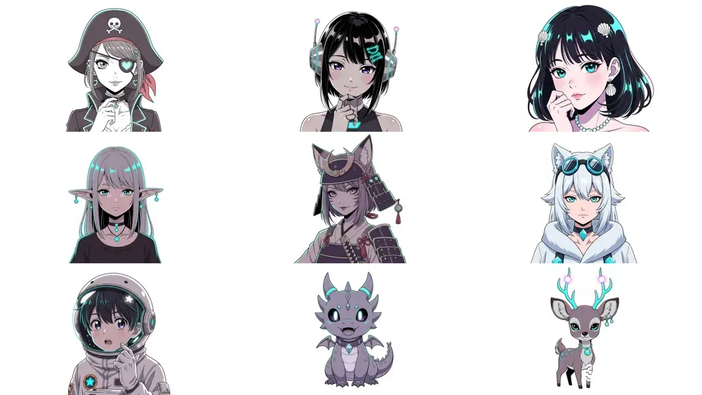 Kei Mochizuki Character Portraits