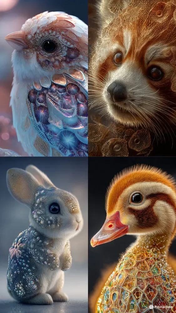 Bio Geometric Cute Wildlife