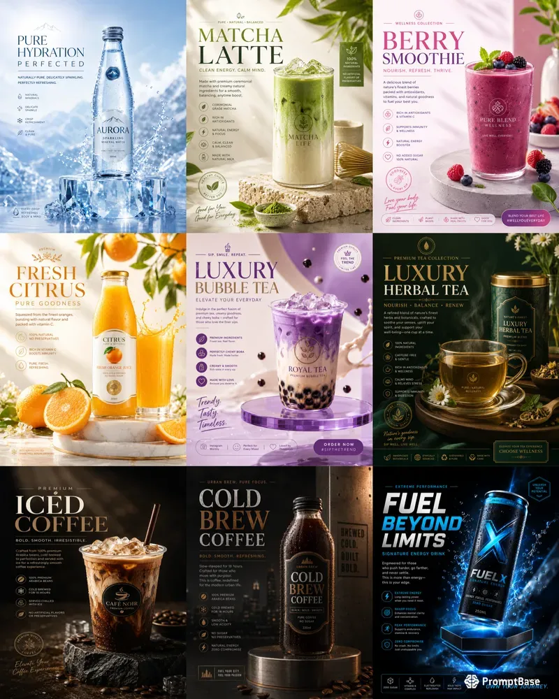 Beverage Ad Poster Creators