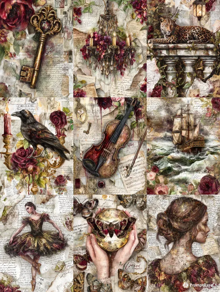 Victorian Dark Fantasy Junk Journals