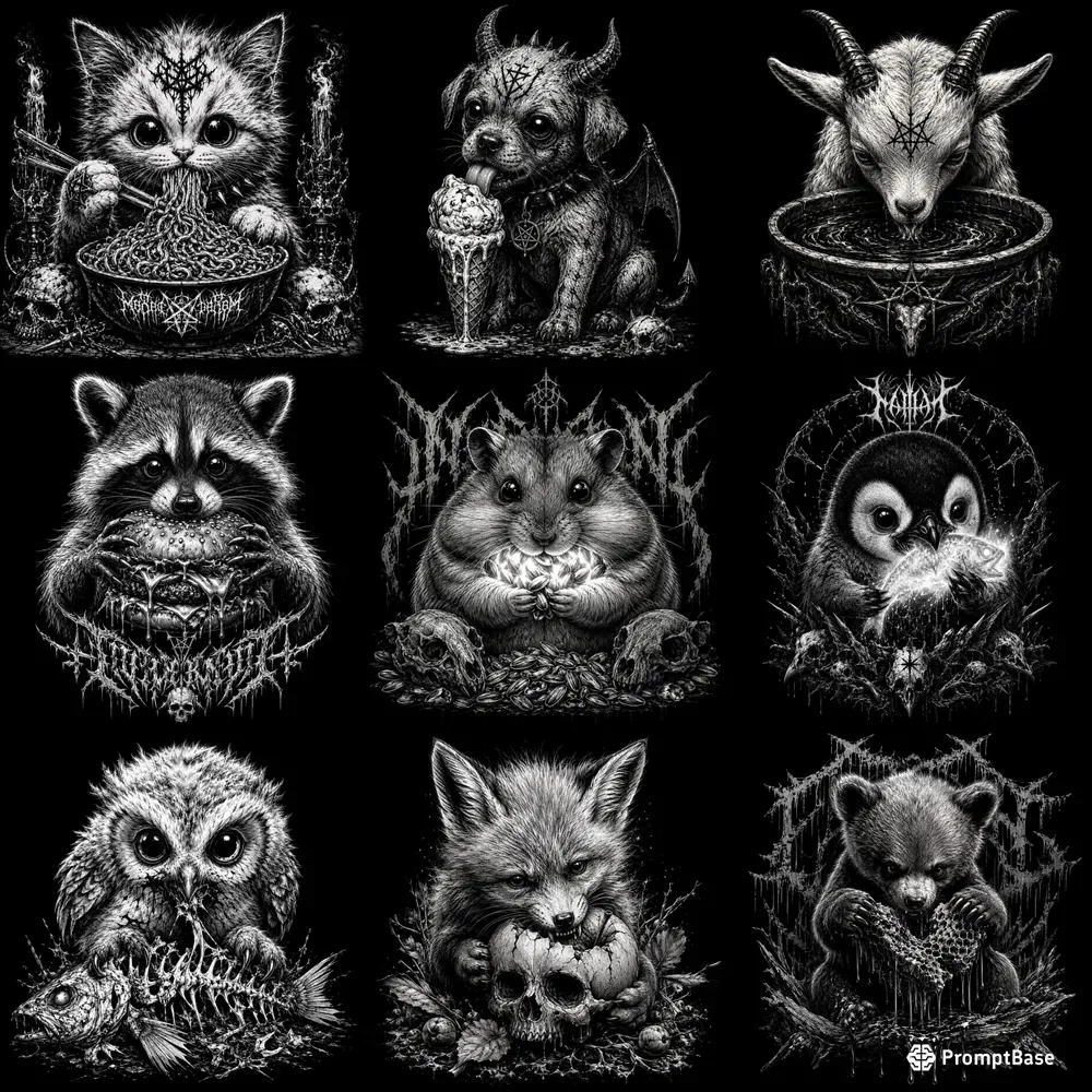 Dark Metal Cute Creatures