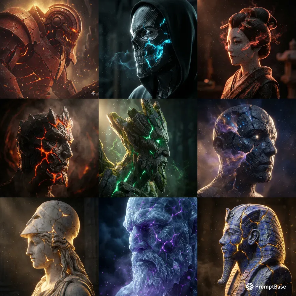 Elemental Fracture Portraits
