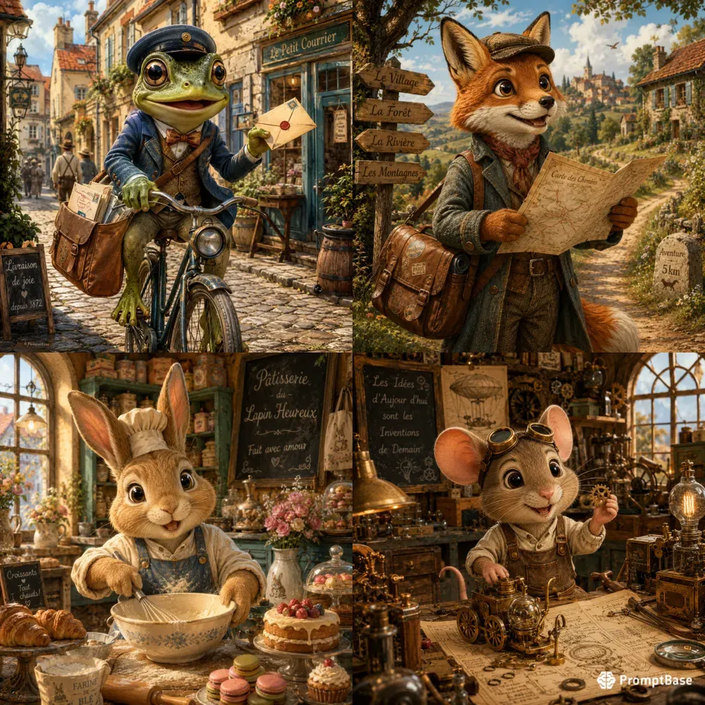 Whimsical Animal Lives