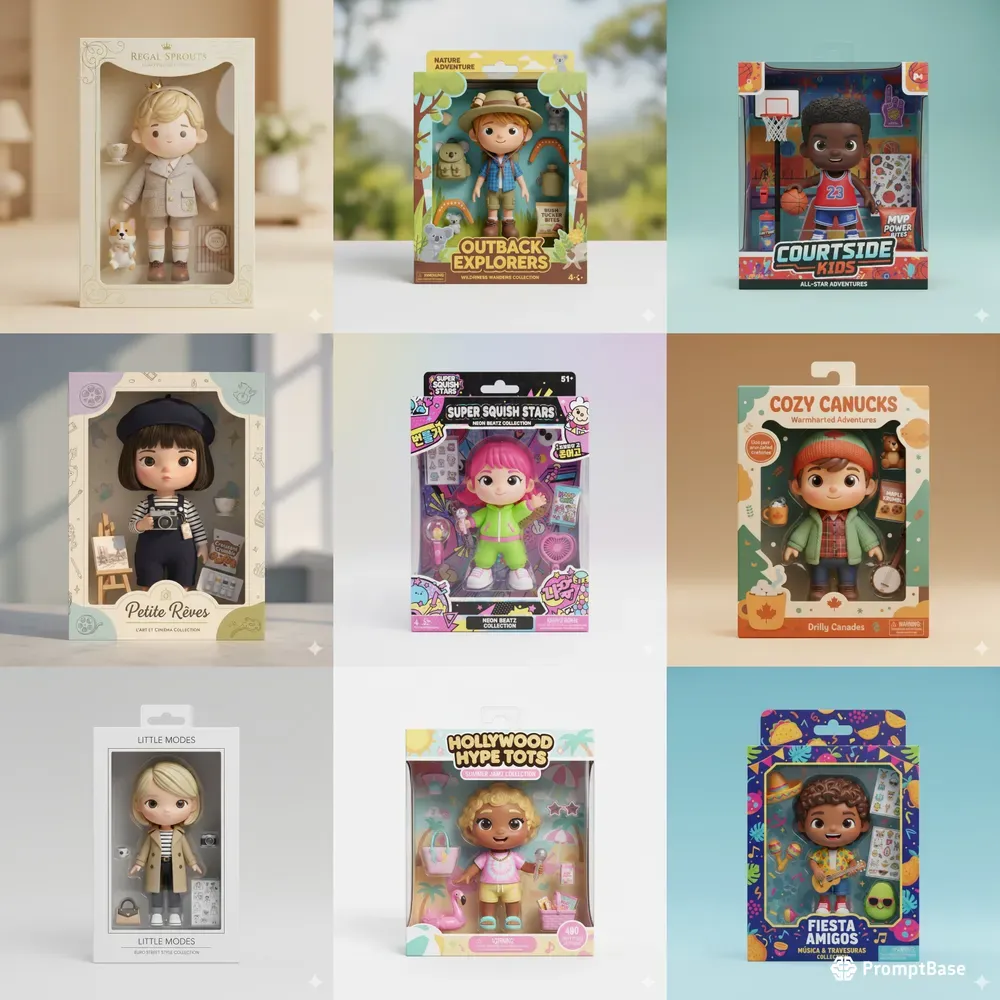 Celebrityinspired Kids Toy Packaging