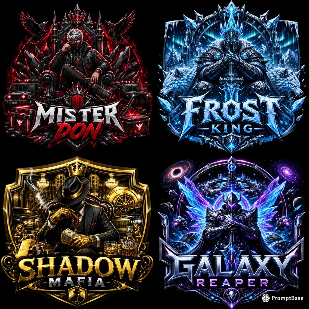 Galaxy Reaper Mascot Logos