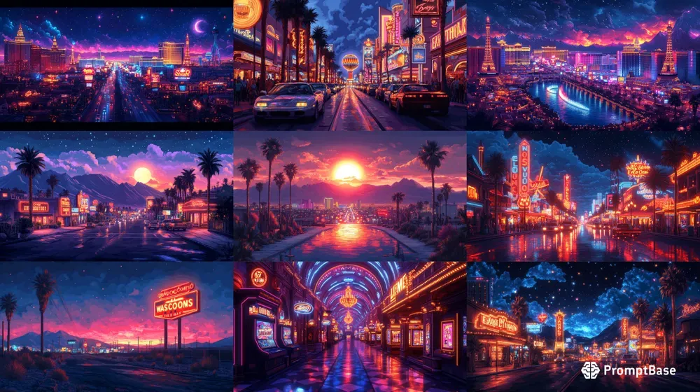 Las Vegas Pixel Art
