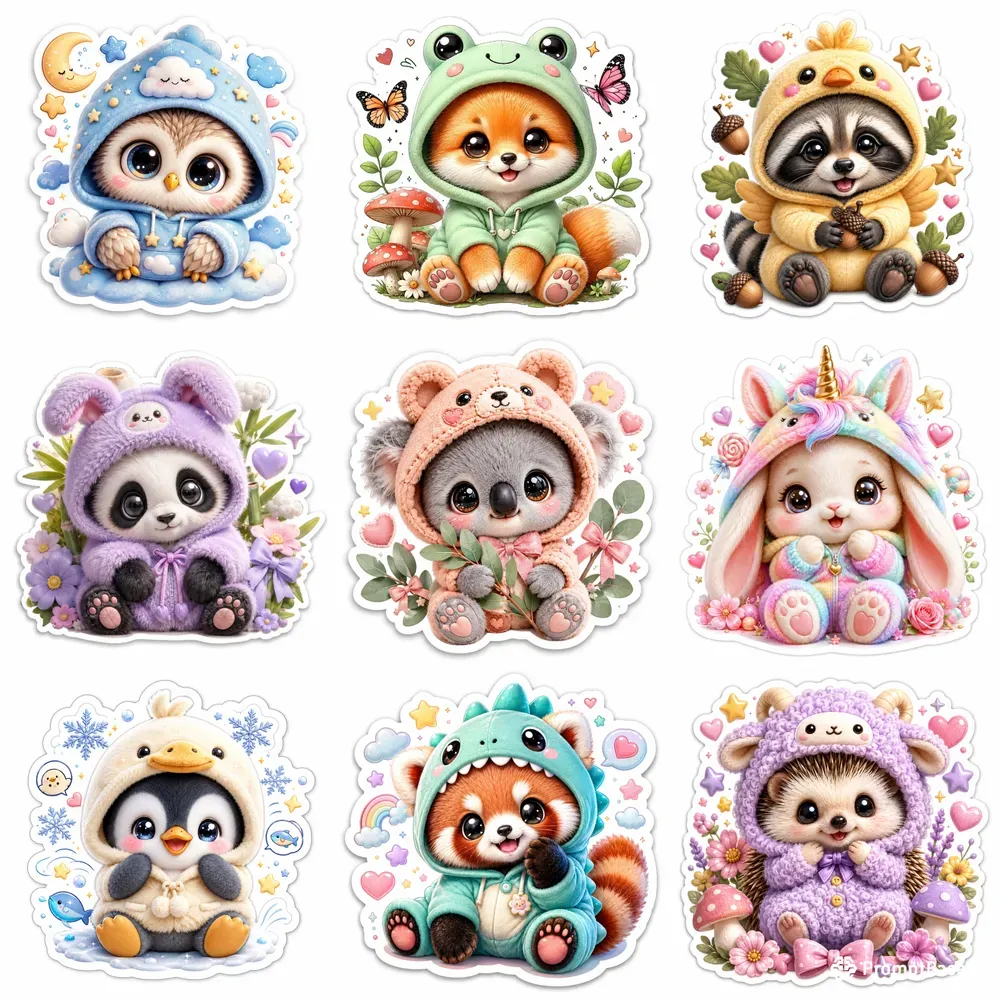 Cute Cozy Animal Sticker Collections
