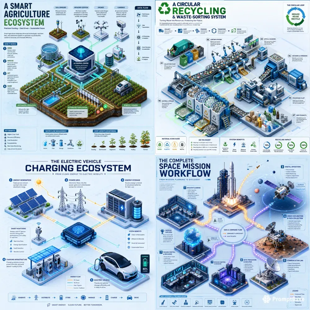 Isometric System Infographic Kits