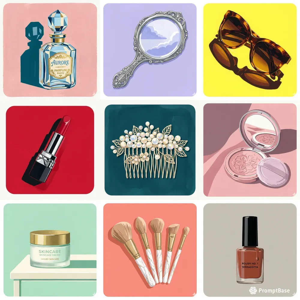 Gouache Chic Vanity Essentials Sets