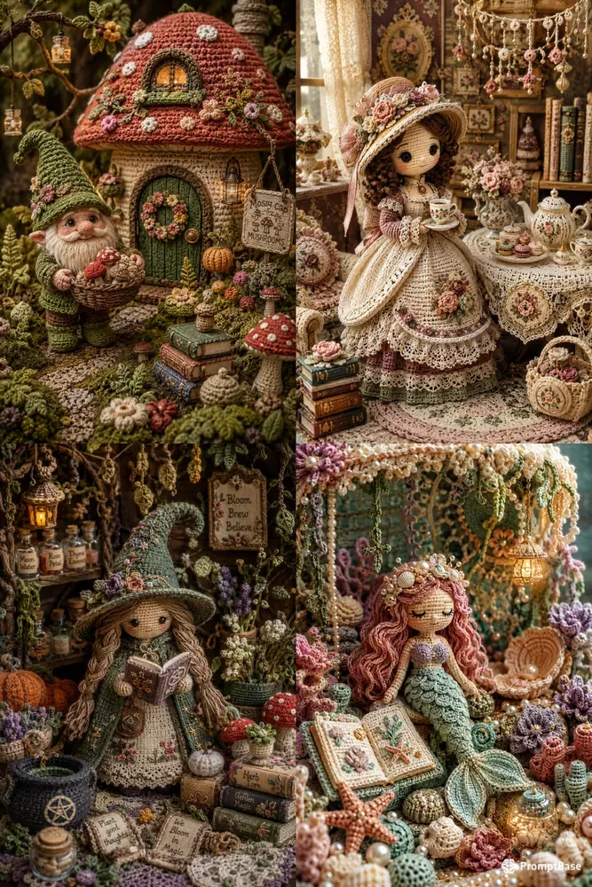 Whimsical Crochet Fairy Worlds
