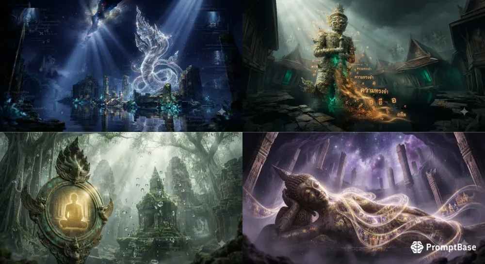 Surreal Thai Temple Memories Generator