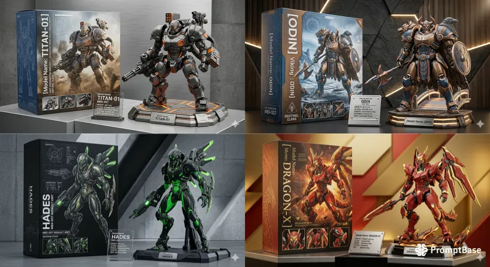 Infinite Mech Figure Model Kit Generator