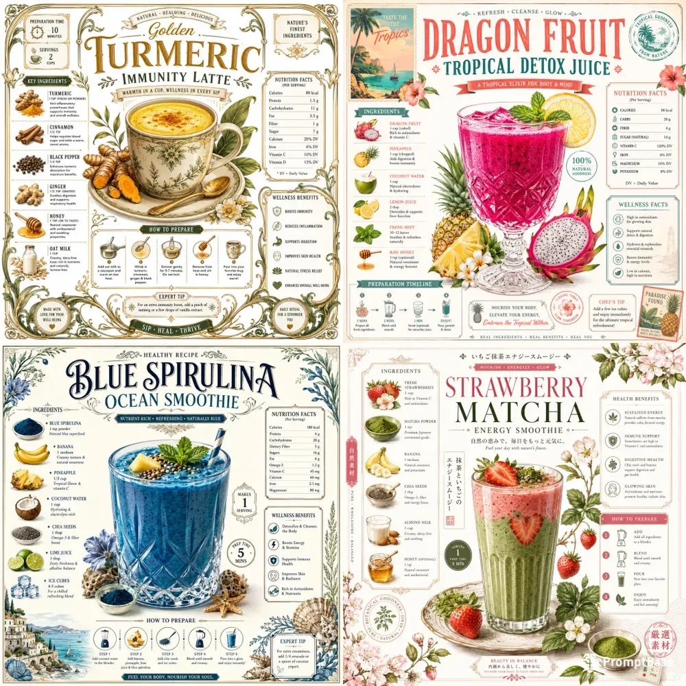 Vintage Botanical Wellness Recipes