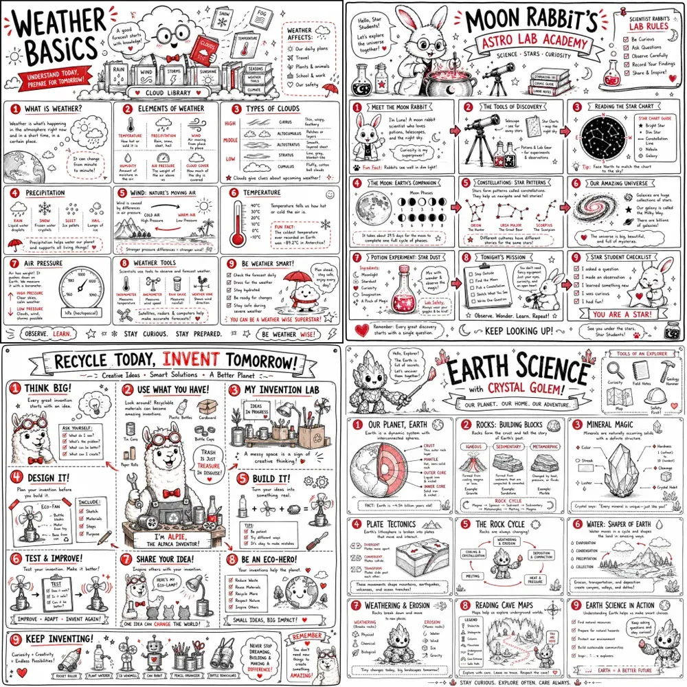 Unique Handsketched Whiteboards