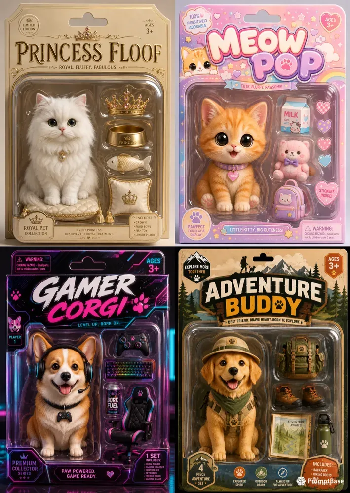 Pet Action Figure Packaging Generator