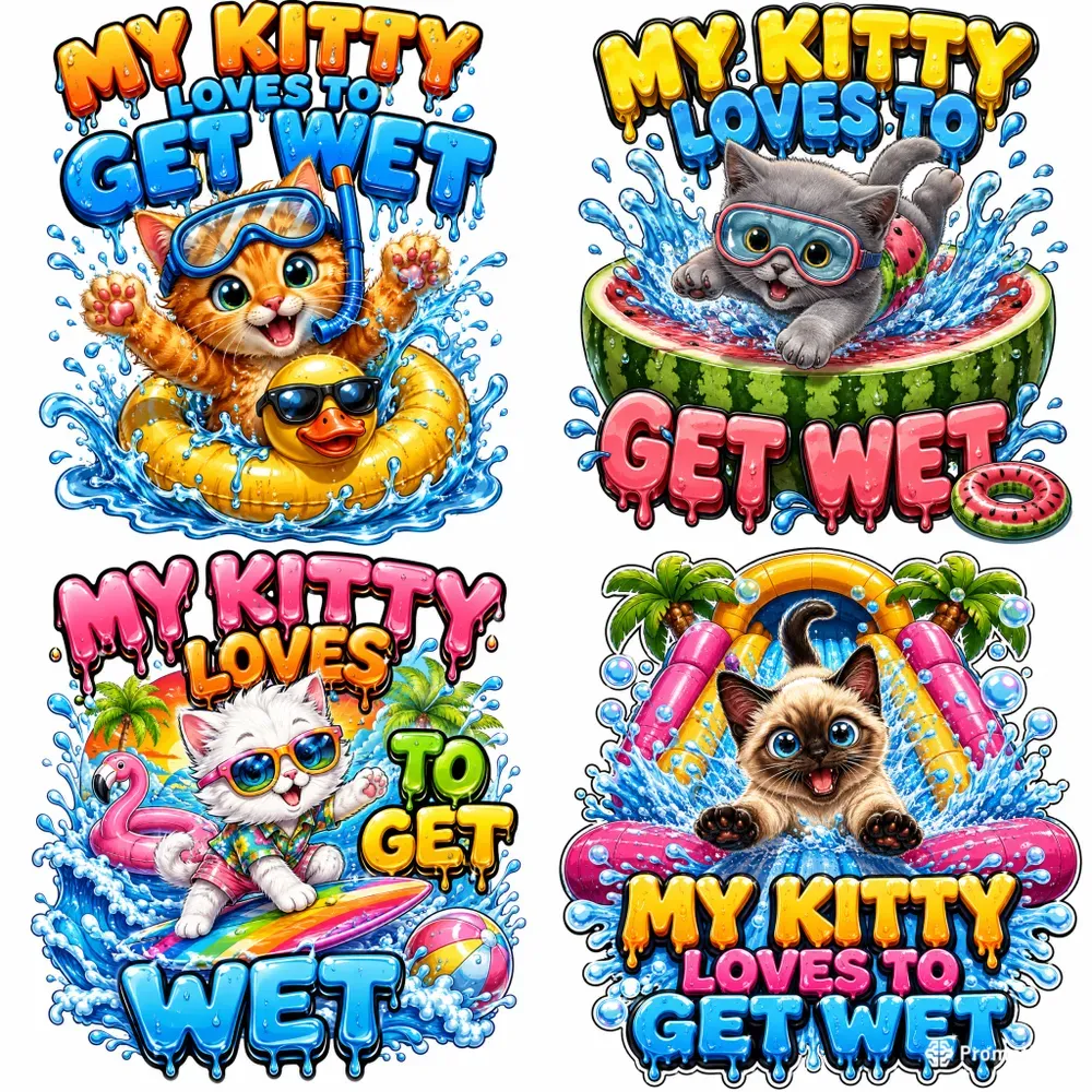 My Kitties Love Water