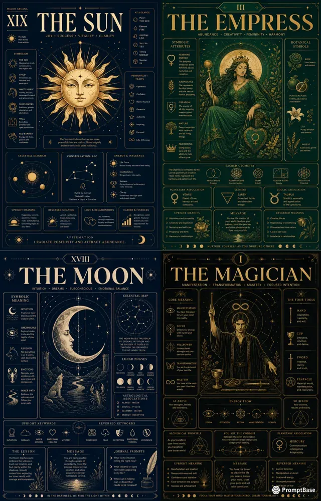 Modern Tarot Infographic Generator