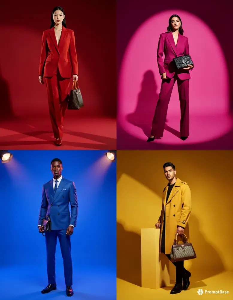 Luxury Bag Monochrome Studio Campaigns
