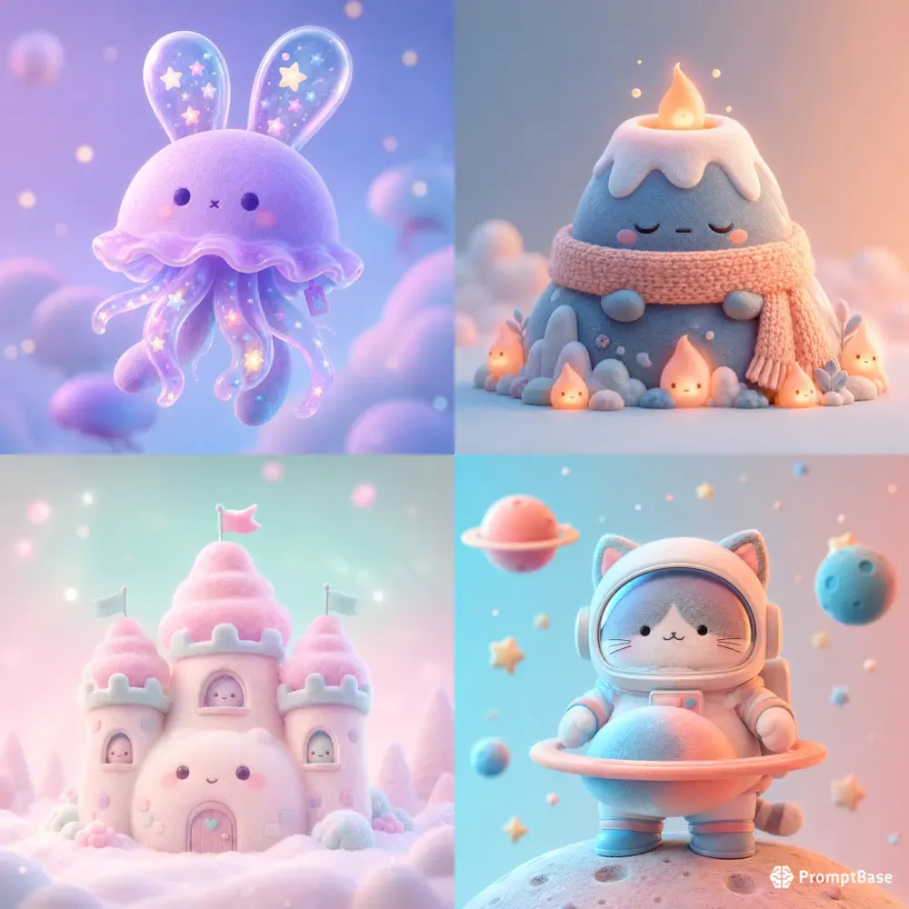 Dreamy Fuzzy Toy Characters