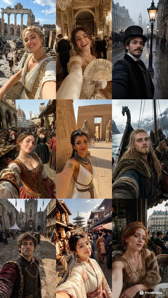 Time Traveler Selfie Generator