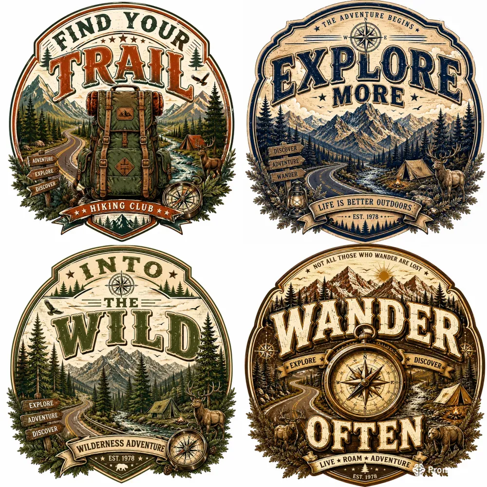 Road Trip Adventure Badge Generator