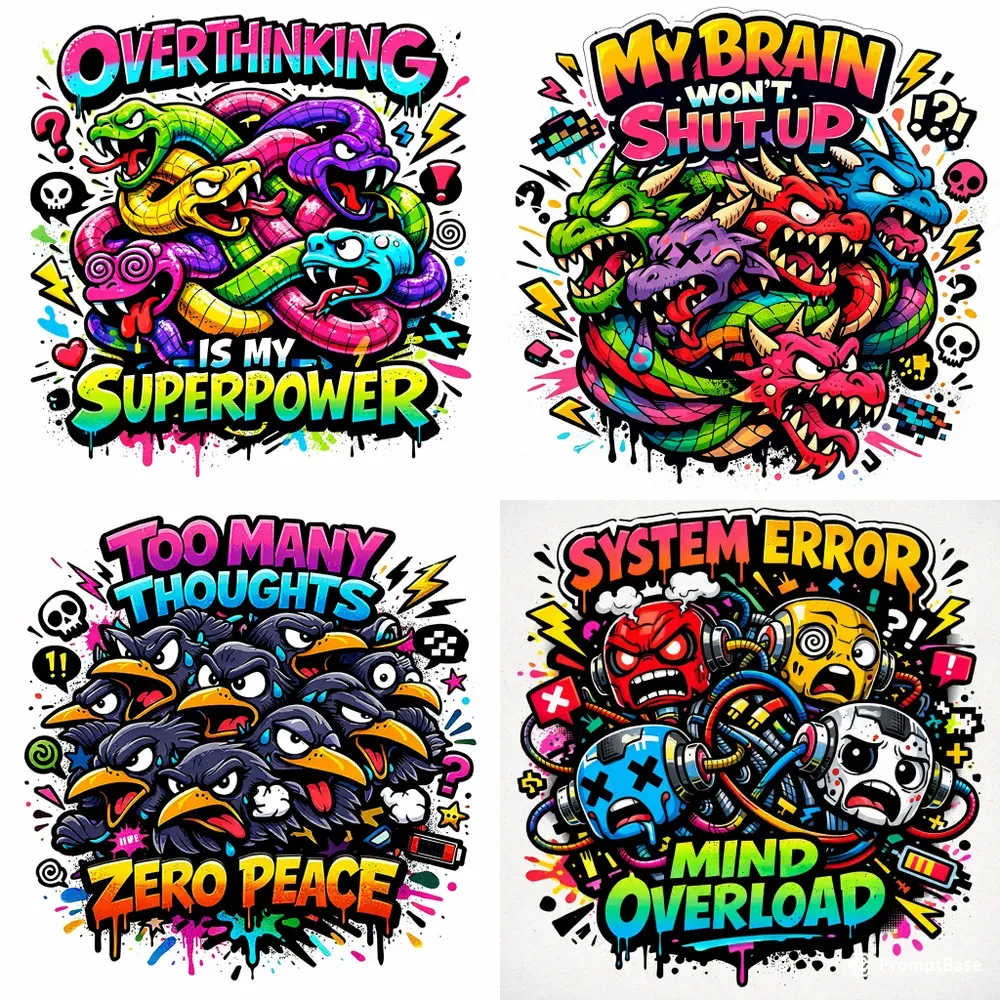 Chaotic Mind Monsters Typography
