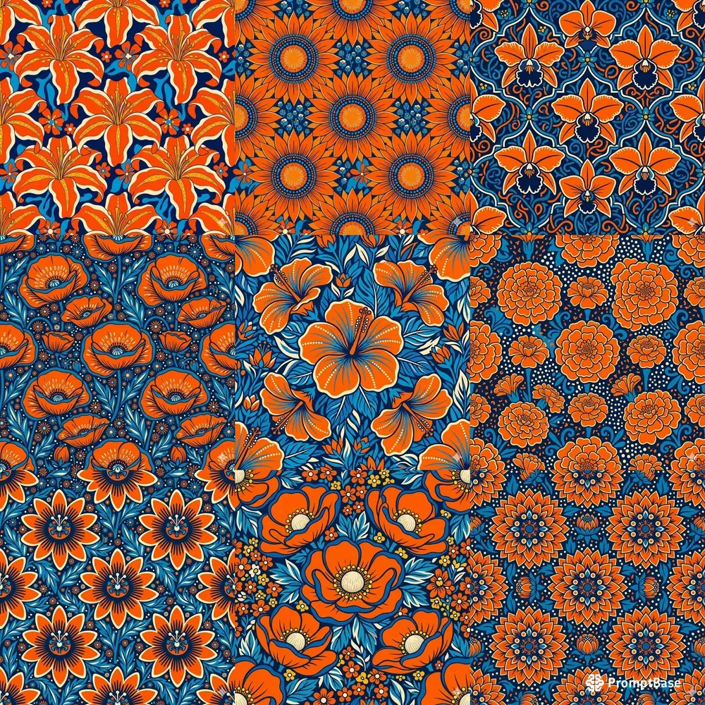 Bold Psychedelic Floral Patterns