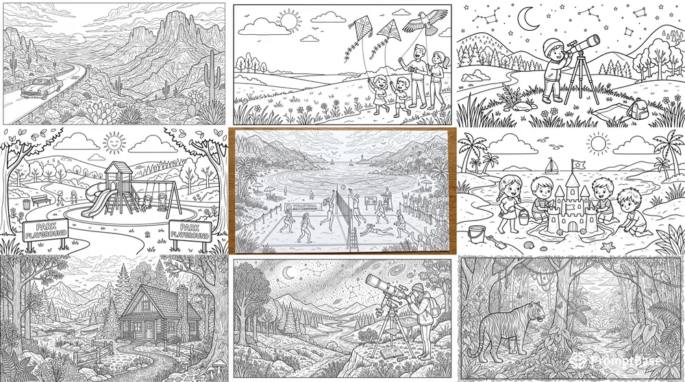 Nature Coloring Pages