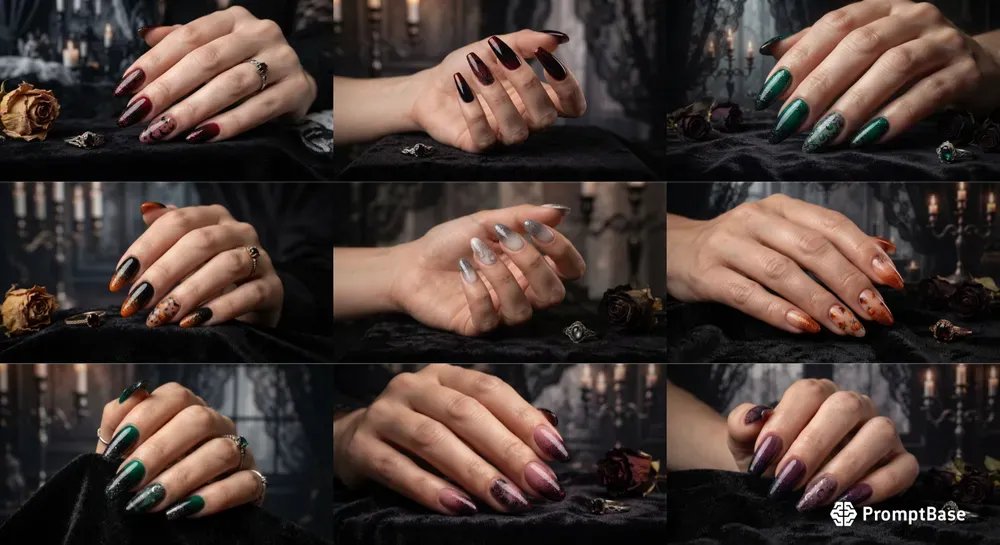 Luxury Halloween Nail Art