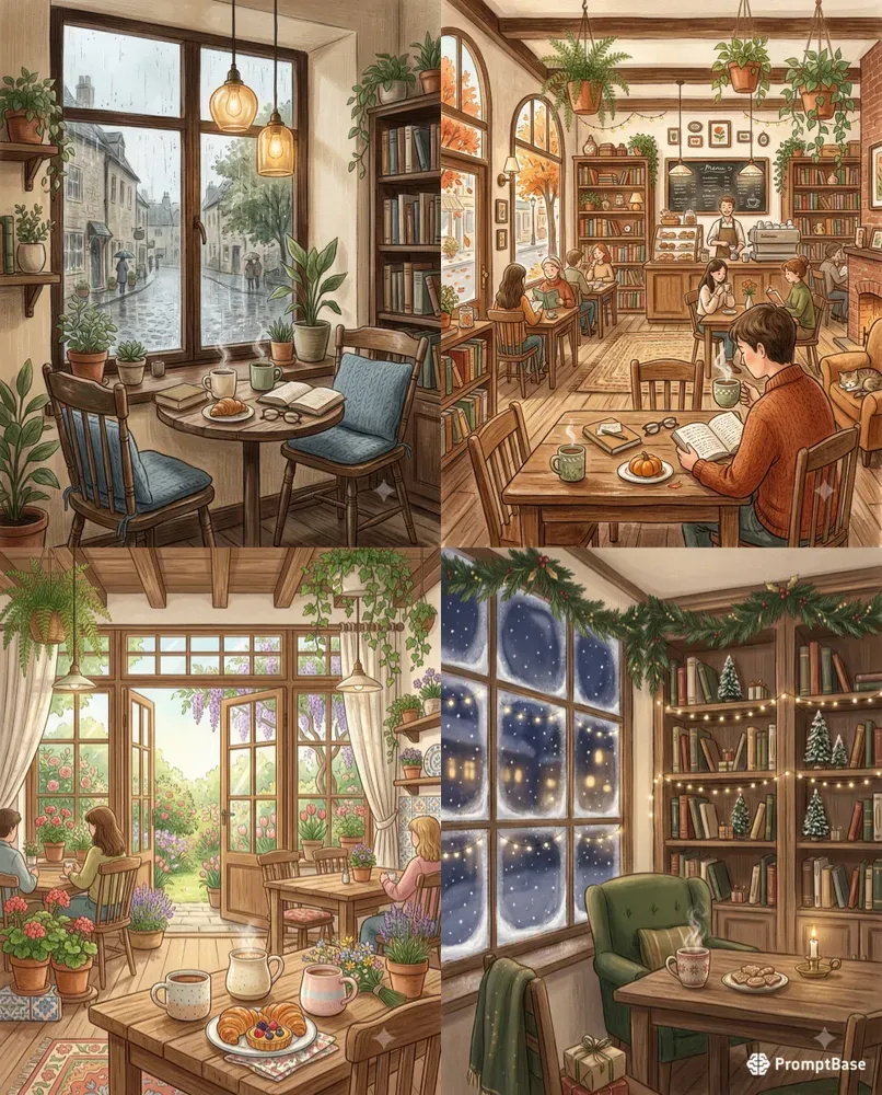 Cozy Cafe Illustration Creators