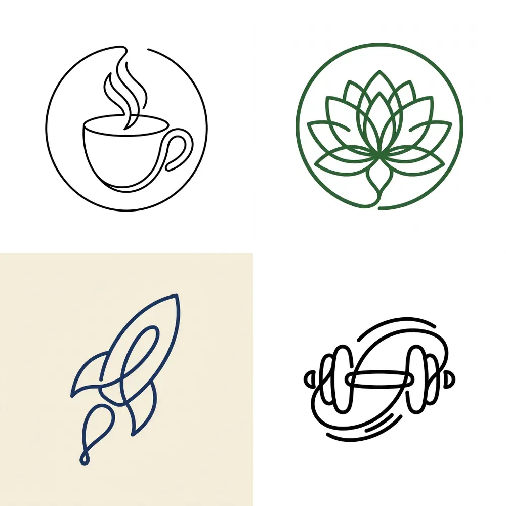 Minimal Line Art Logo Generator