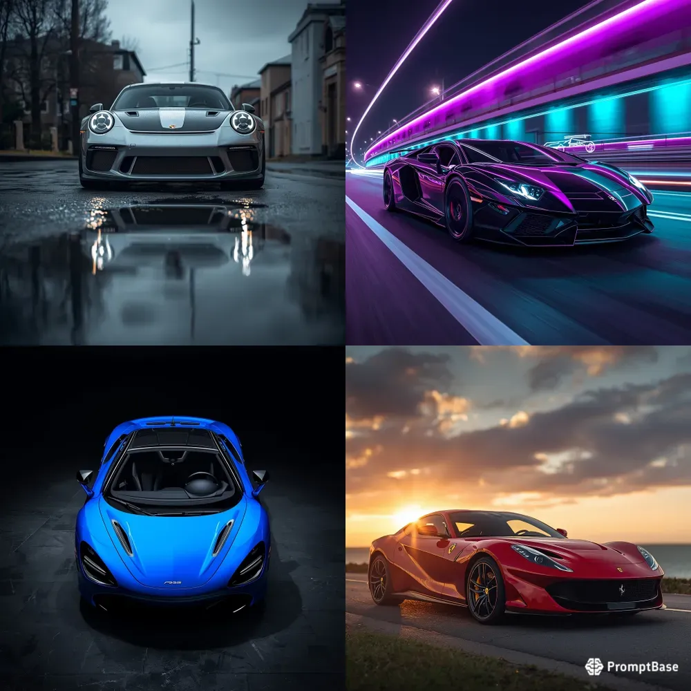 Ultrarealistic Cinematic Car Photography