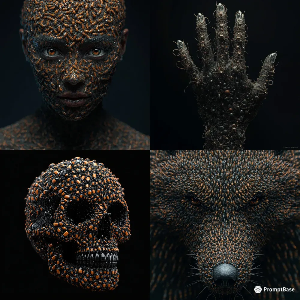Objects Formed Entirely From Insects