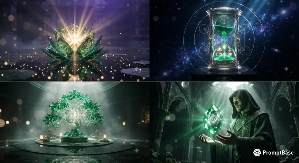 Emerald Vision Sacred Gem Art