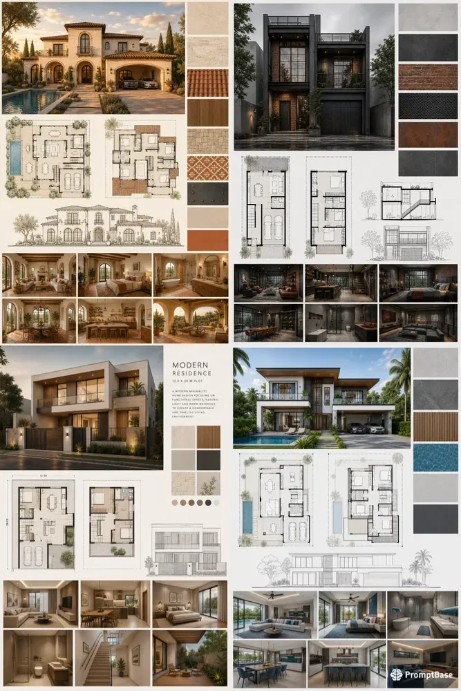Modern Architecture Presentation Boards