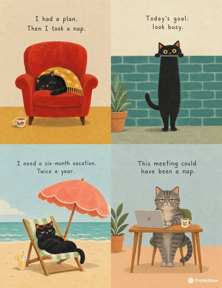 Funny Cat Quote Poster Art