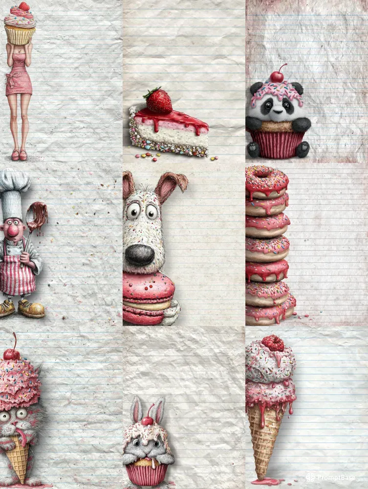 Dessert Lover Plain Papers