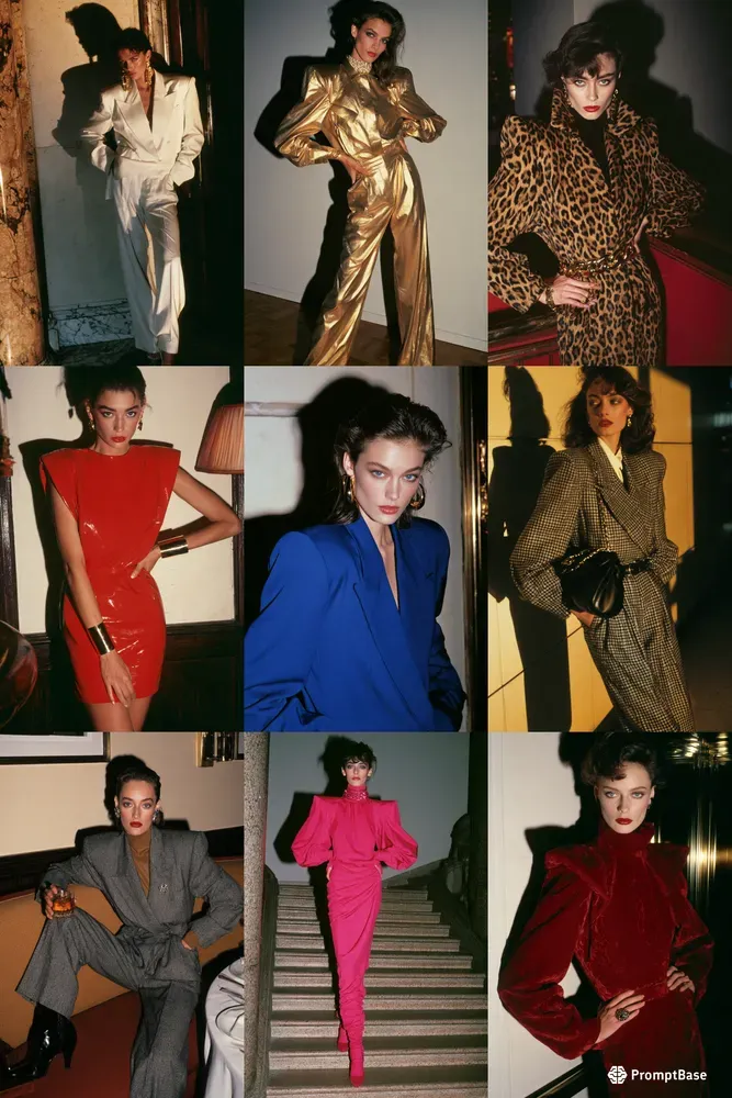 80s Power Glamour Fashion Photography