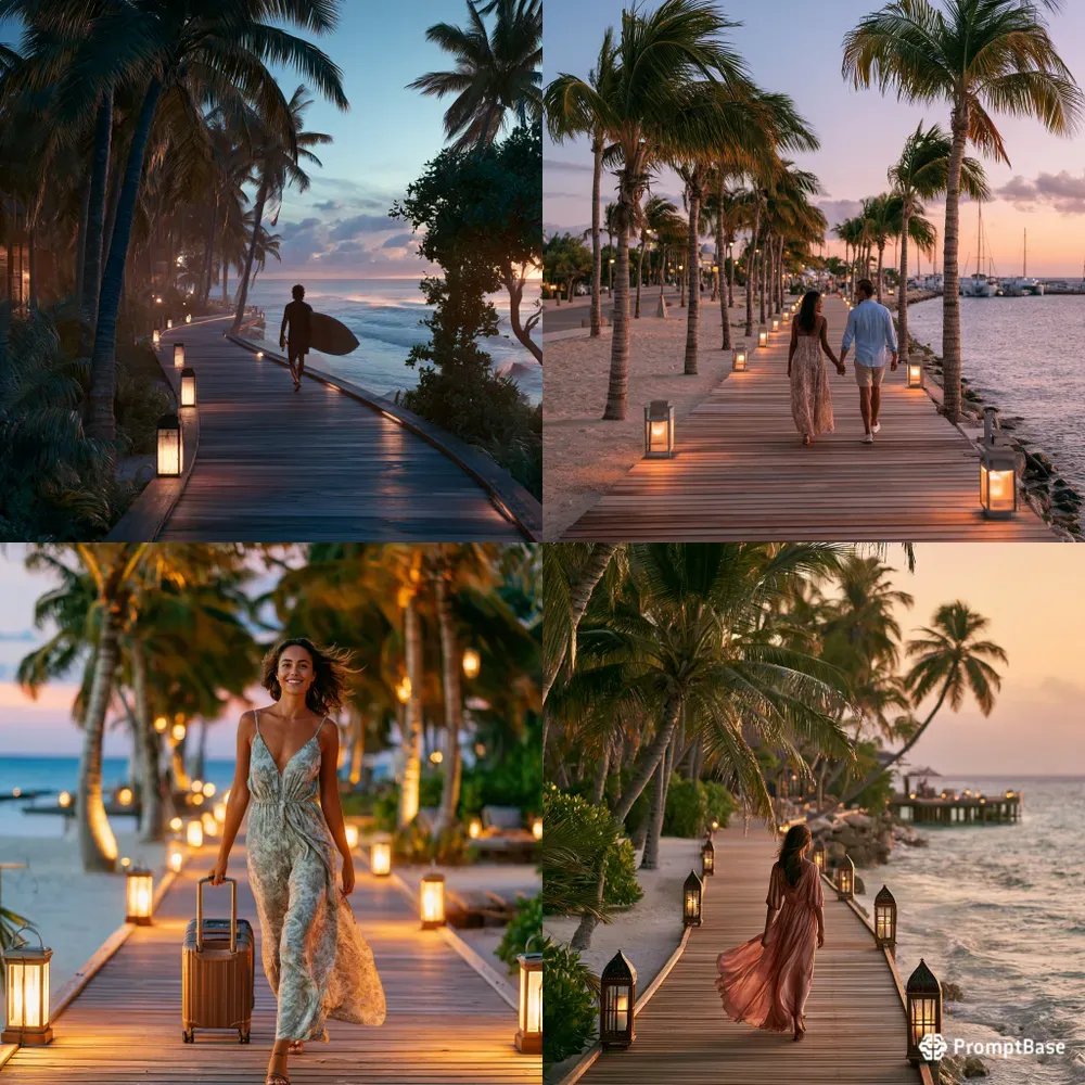 Coastal Boardwalk Evenings Photography