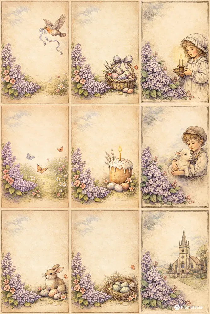 Timeless Easter Junk Journals Pages